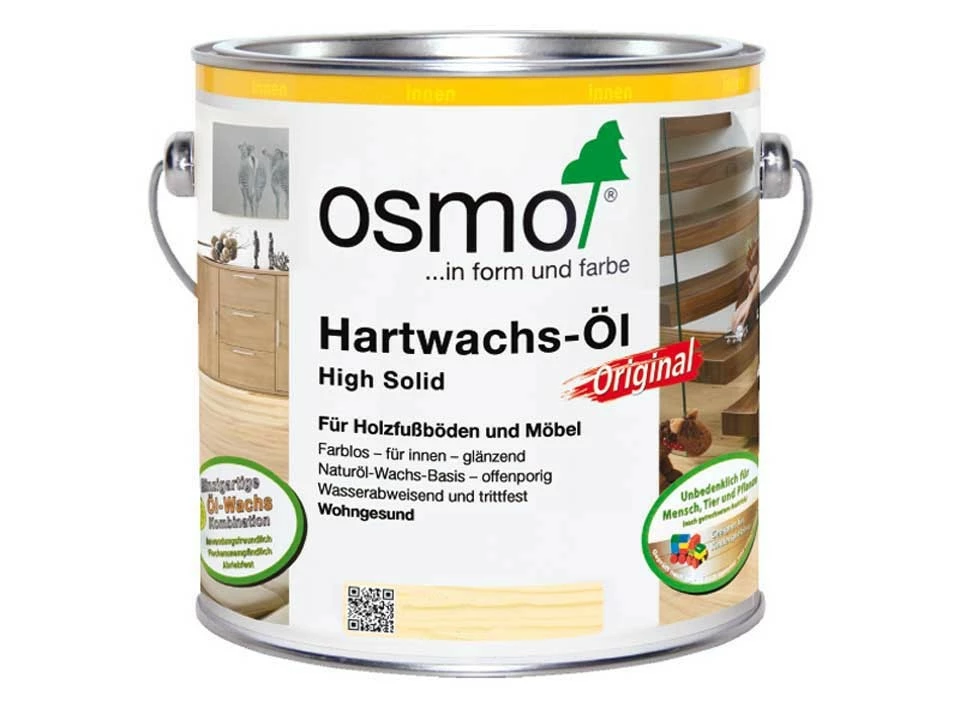 <p><strong>Osmo Hartwachs-Öl</strong></p><p>Matt 3062, 2,5 Liter</p>
